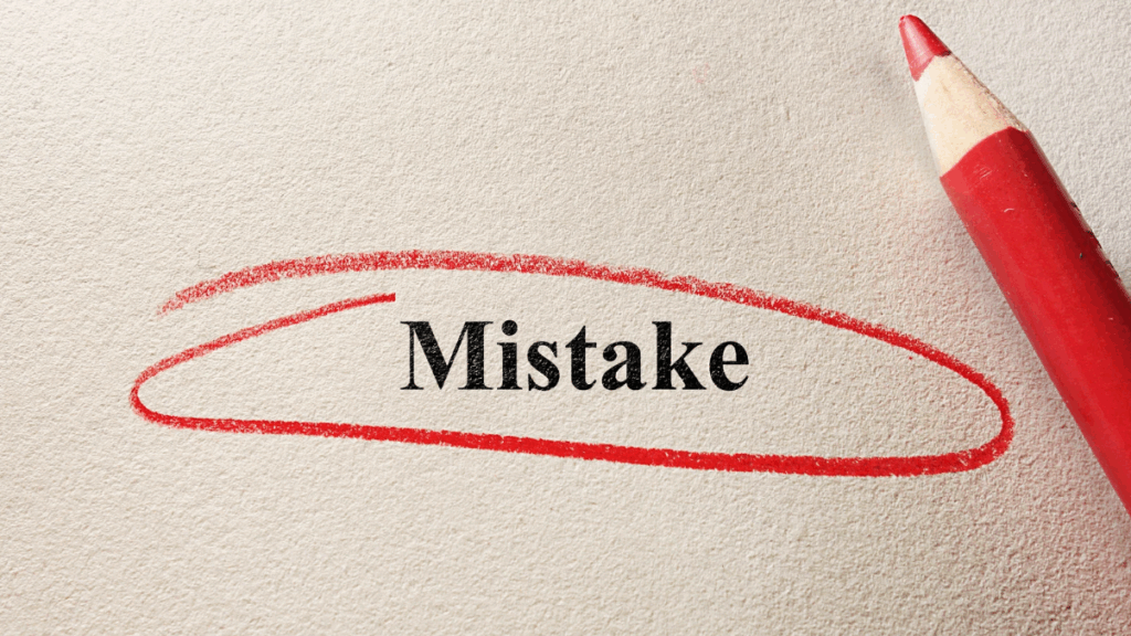 common mistakes to avoid