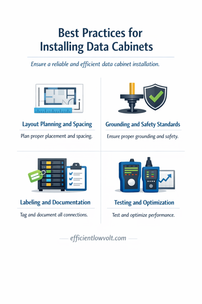best practices for installing Data Cabinets