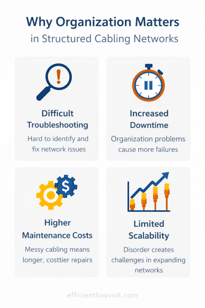 why organization matters in structured cabling networks