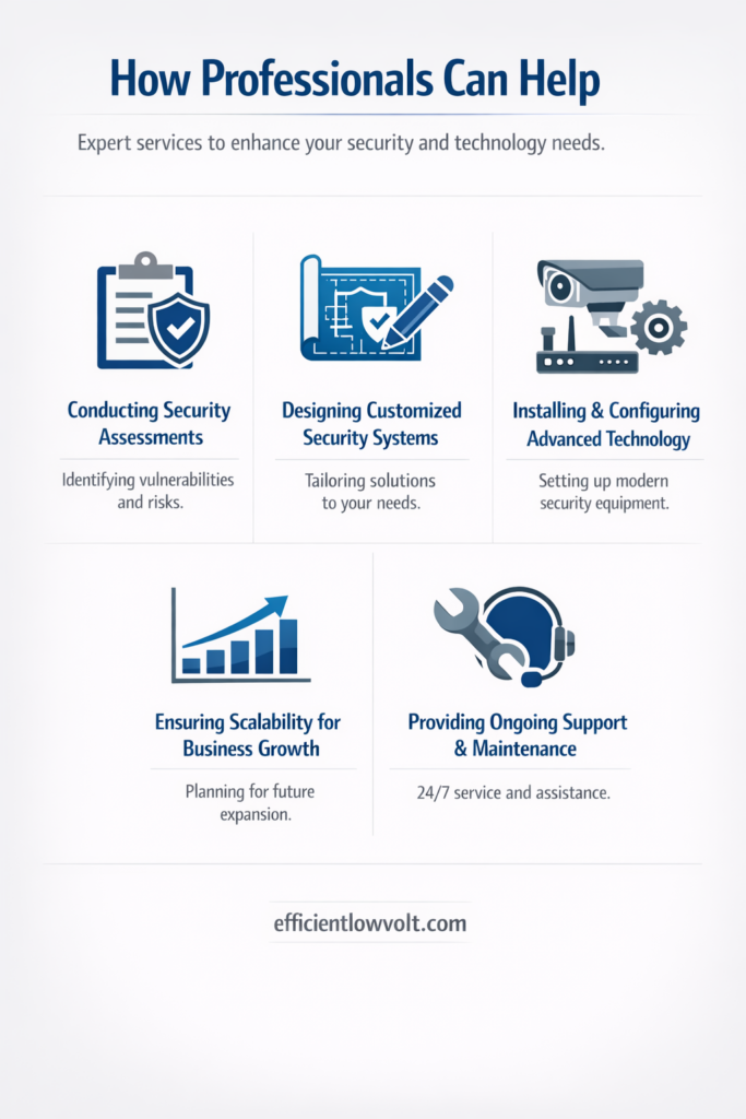 implementing the right retail security system often requires expert guidance