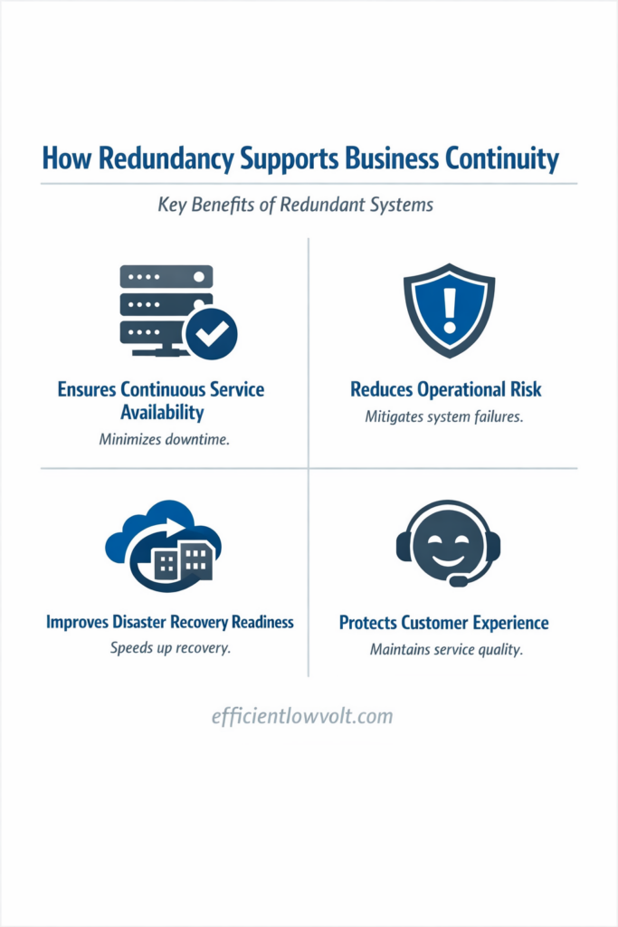 how redundancy supports business continuity