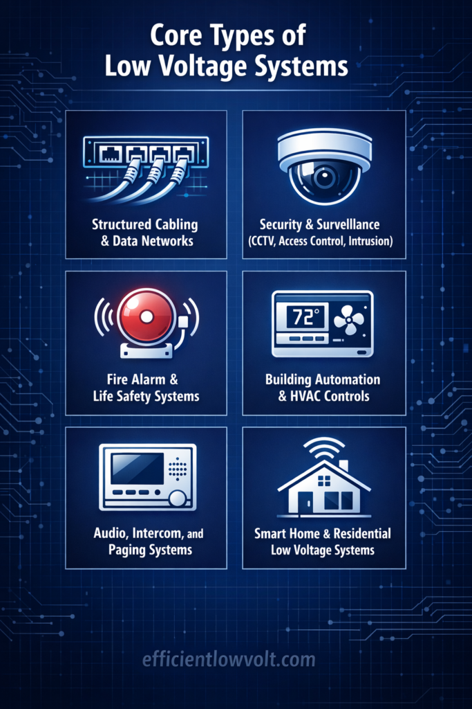 core types of low voltage systems