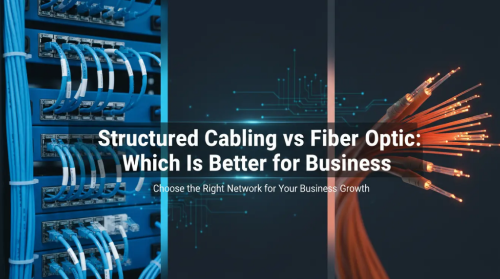 structured cabling vs fiber optic
