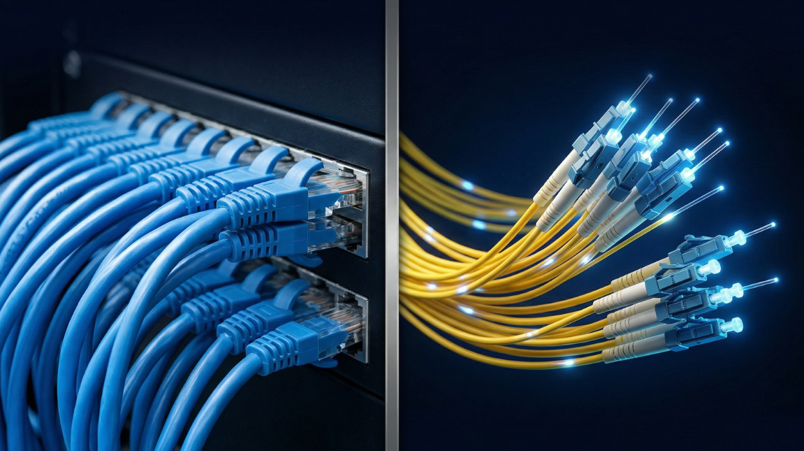 structured cabling vs fiber optic