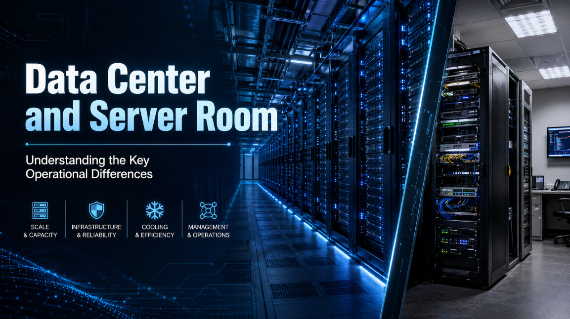 data center and server room