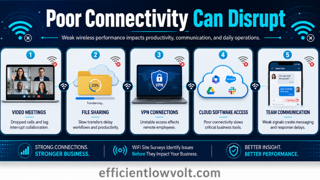 poor connectivity can disrupt