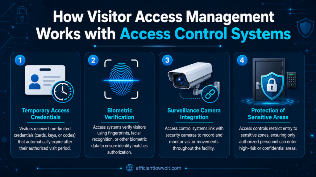 how visitor access management works with access control systems