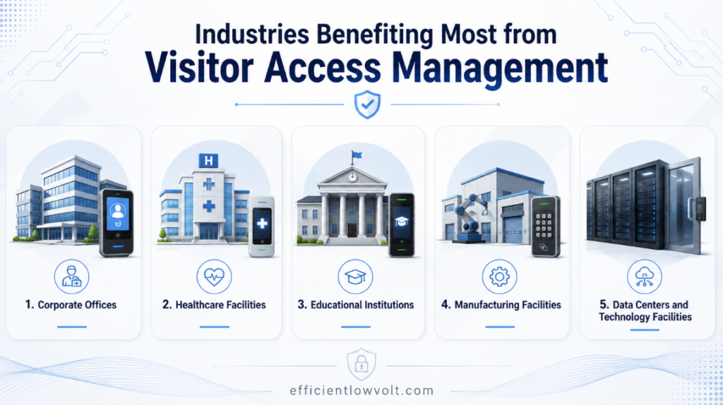 industries benefiting most from visitor access management
