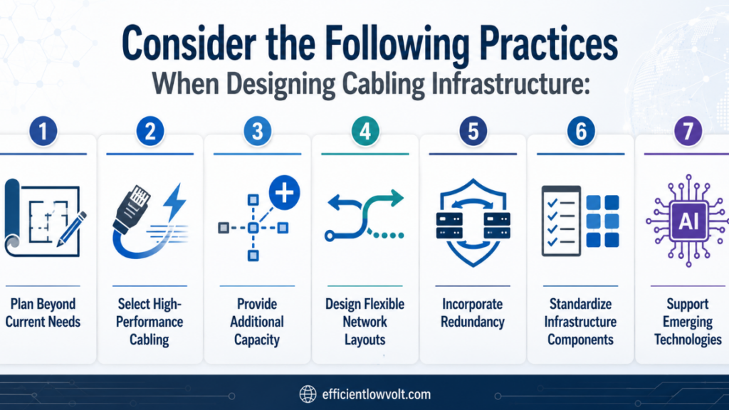 practices when designing cabling infrastructure